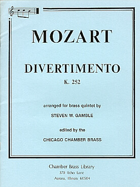 Illustration mozart divertimento k 252