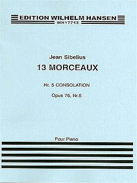 Illustration sibelius pieces op. 76/5 : consolation