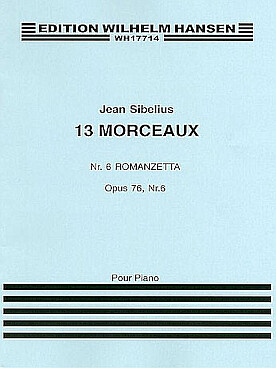 Illustration sibelius pieces op. 76/6 : romanzetta