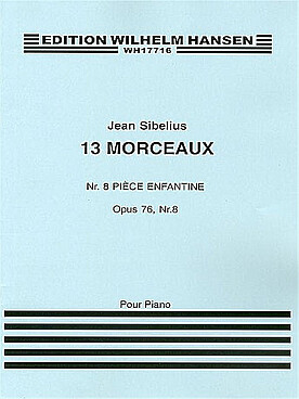 Illustration sibelius pieces op. 76/8 : piece enfant