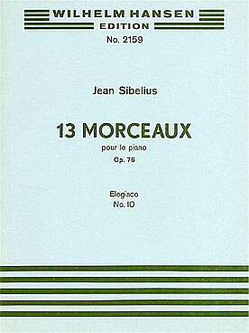 Illustration sibelius pieces op. 76/10 : elegiaco