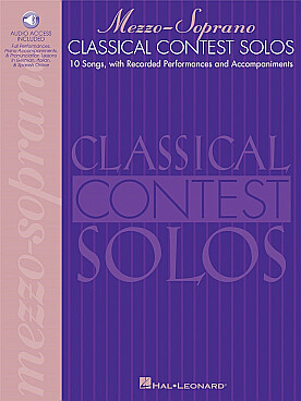 Illustration classical contest solos mezzo-soprano