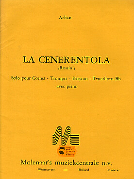 Illustration de La Cenerentola pour cornet ou trompette ou baryton ou cor ténor et piano
