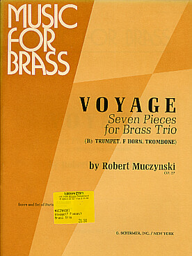Illustration de Voyage, 7 pieces for brass trio
