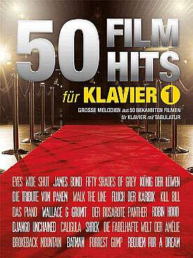 Illustration de 50 FILM HITS für Klavier - Vol. 1 (allemand)