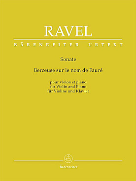 Illustration de Sonate - Berceuse sur le nom de Fauré