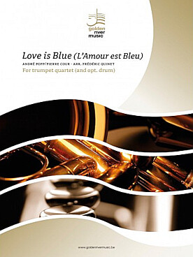 Illustration popp love is blue (l'amour est bleu)