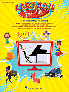 Illustration cartoon favorites beginning piano solo