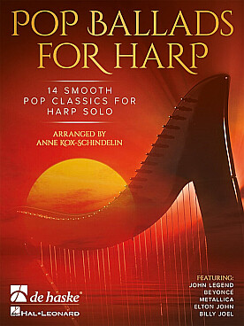 Illustration de POP BALLADS FOR HARP (easy intermediate)