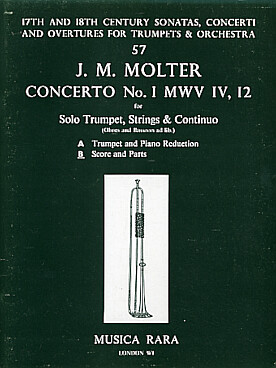 Illustration de Concerto N° 1 MWV IV:12 pour trompette, cordes et basse continue