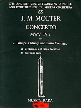 Illustration de Concerto MVW IV 7 pour 2 trompettes, cordes et basse continue