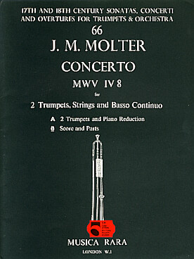 Illustration de Concerto MWV IV:8 en ré M pour 2 trompettes, cordes et basse continue