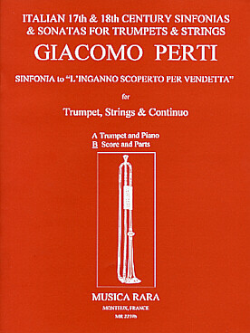 Illustration de Sinfonia to "L'Inganno scoperto per vendetta" pour trompette, cordes et  basse continue