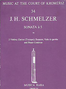 Illustration de Sonata à 5 pour 2 violons, trompette,  basson, viole de gambe et basse continue