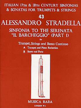Illustration de Sinfonia to the serenata "Il Barcheggio" pour trompettes, cordes et basse continue