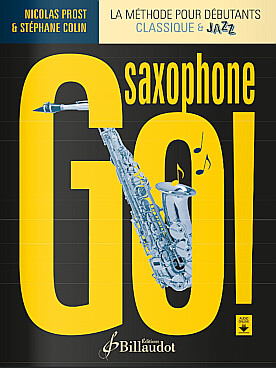 Illustration de Saxophone go ! Méthode de saxophone débutant classique et jazz   