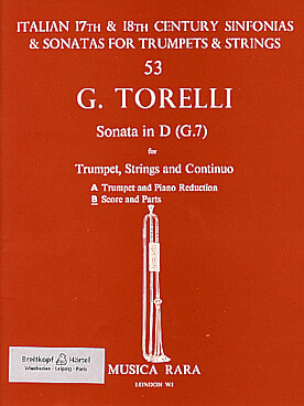 Illustration de Sonata G7 en ré M pour trompette, cordes et basse continue