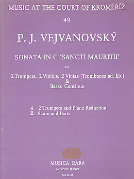 Illustration vejvanovsky sonata "sancti mauritii"