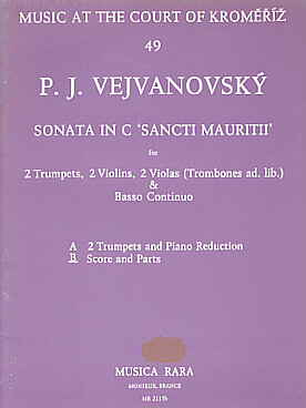 Illustration de Sonata "Sancti mauritii" pour 2 trompettes, 2 violons, 2 altos et basse continue