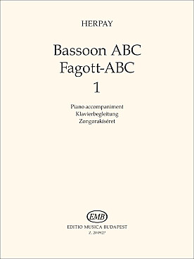 Illustration de ABC du basson - Vol. 1 Accompagnement piano