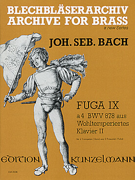 Illustration bach js fugue n° 9 bwv 878