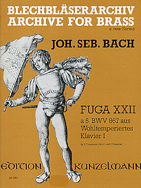 Illustration bach js fugue n° 22 bwv 867