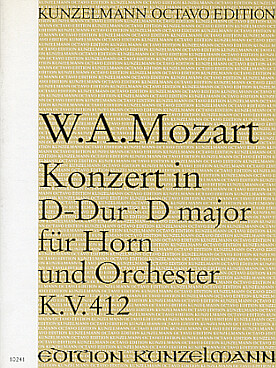 Illustration de Concerto KV 412 en ré M pour cor et orchestre