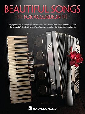 Illustration beautiful songs for accordion