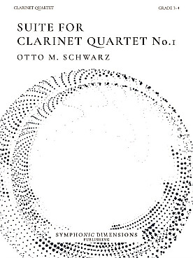 Illustration schwarz suite for clarinet quartet n° 1