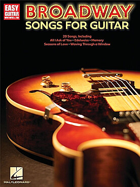 Illustration broadway songs for easy guitar