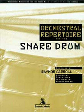 Illustration orchestral repertoire for snare drum
