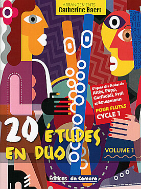 Illustration de 20 ÉTUDES EN DUO d'après les études d'Altès, Popp, Gariboldi, Prill et Soussmann (1er cycle) - Vol. 1
