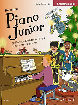Illustration de PIANO JUNIOR et audio en téléchargement - Christmas book