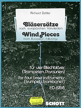 Illustration de Wind pieces from European folksongs - Conducteur