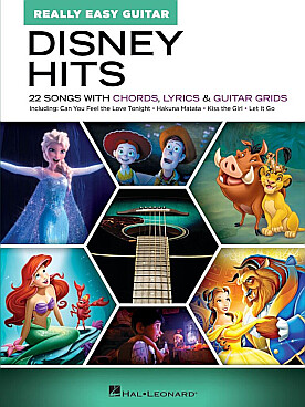 Illustration really easy guitar disney hits