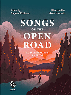 Illustration de Songs of the open road : early sight reading on guitar