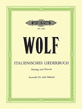 Illustration wolf italienisches liederbuch