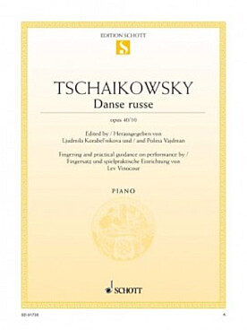 Illustration tchaikovsky danse russe