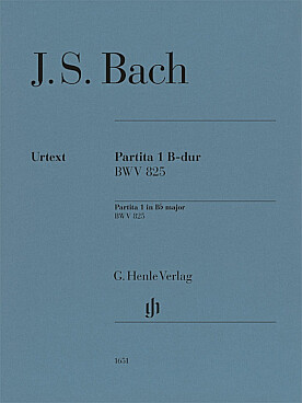 Illustration de Partita n° 1 BWV 825 en ré M (avec doigtés)