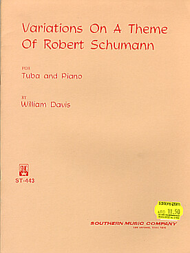 Illustration de VARIATIONS ON THE THEME OF R. SCHUMANN pour tuba et piano
