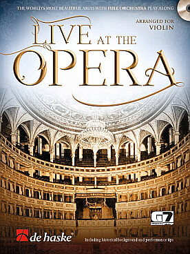 Illustration live at the opera violin