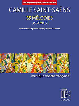 Illustration de 35 Mélodies voix moyenne/basse et piano