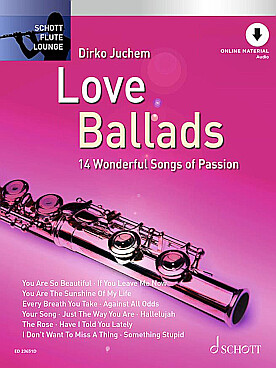 Illustration love ballads flute