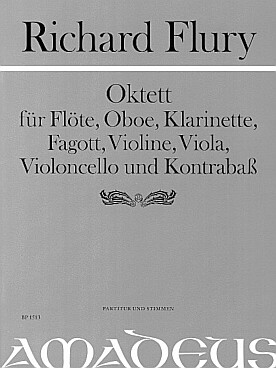 Illustration de Octet pour flûte, hautbois, clarinette,  basson et quatuor à cordes