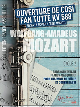 Illustration de Ouverture de Cosi fan tutti KV 588 pour ensemble de flûtes et contrebasse