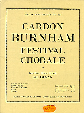Illustration de Festival chorale pour 10 cuivres et orgue