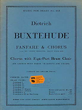 Illustration de Fanfare & chorus pour chœur et octuor de cuivres