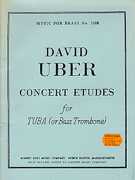 Illustration de Concert etudes for tuba (or bass trombone)