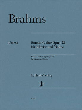 Illustration brahms sonate n° 1 op. 78 en sol maj