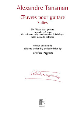 Illustration de Oeuvres pour guitare, suites, airs et dances antiques et populaires de la Pologne